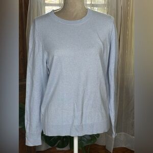 Nordstrom 100% Cashmere Light Blue Sweater